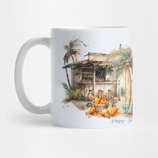 Watercolor Beach Thanksgiving Mug